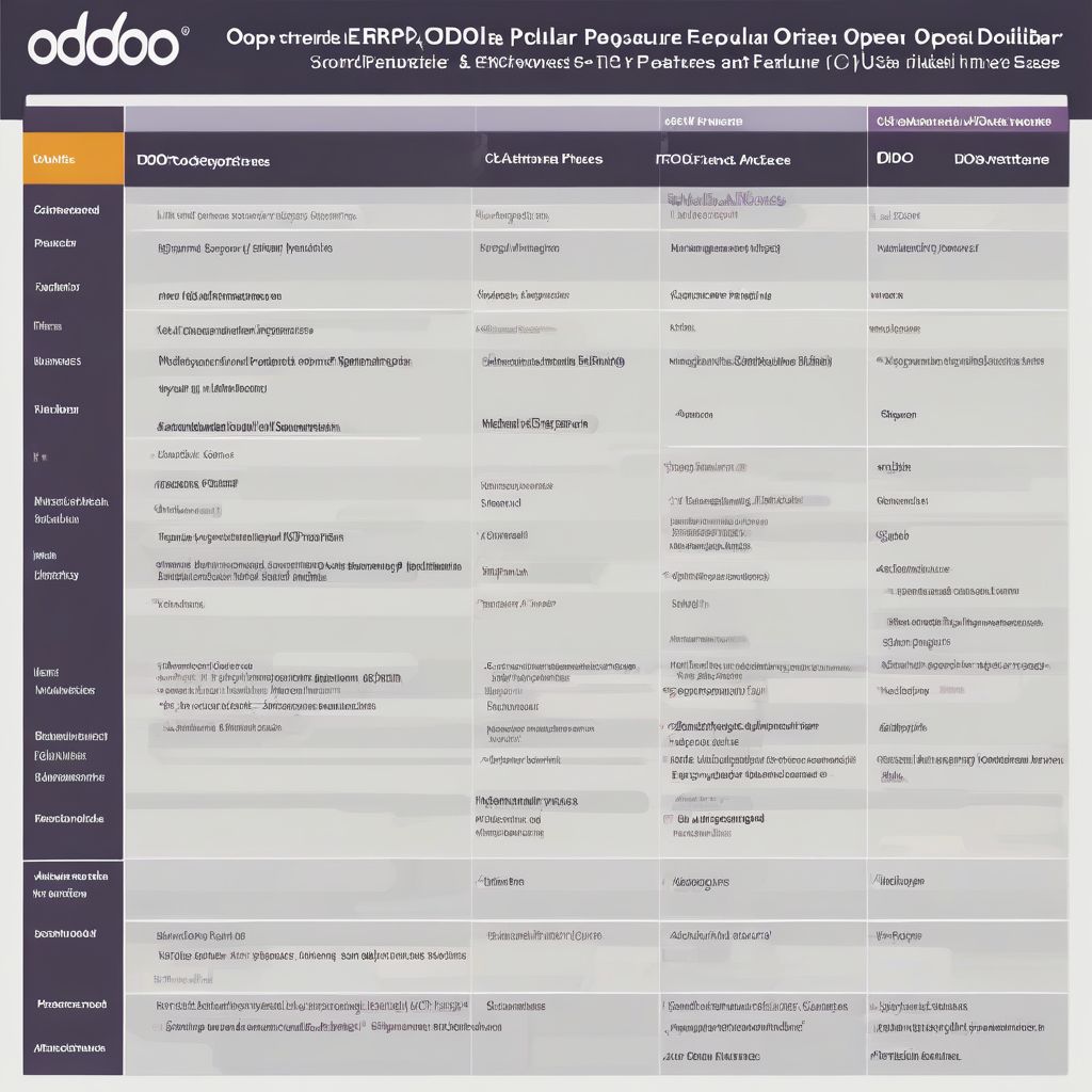 Open Source ERP Software Comparison Chart