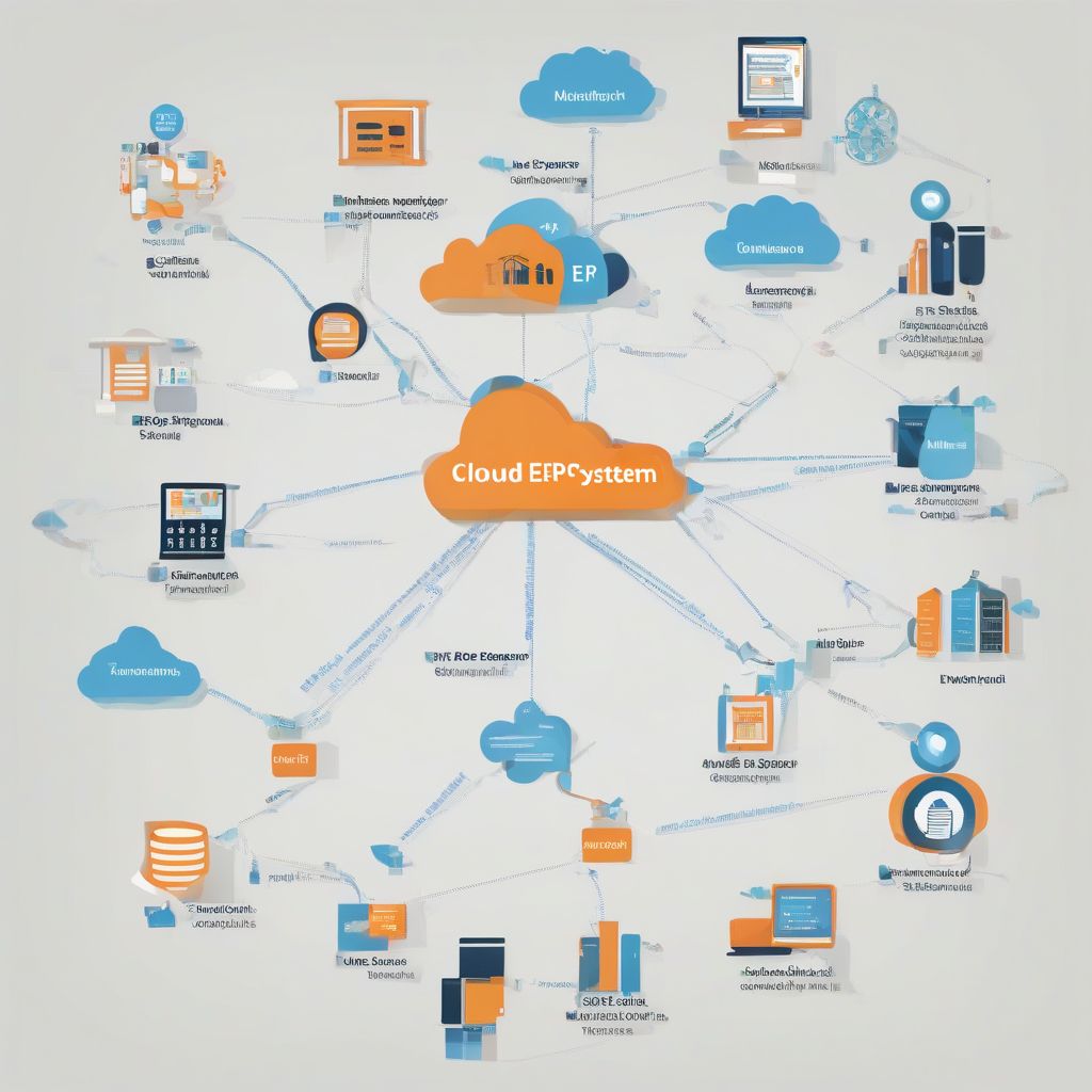 Cloud Based ERP System Diagram